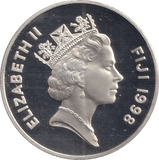 1998 TEN DOLLARS FIJI LIFE OF QUEEN ELIZABETH AND MOTHER - SILVER WORLD COINS - Cambridgeshire Coins