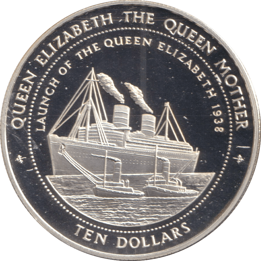 1998 TEN DOLLARS FIJI LIFE OF QUEEN ELIZABETH AND MOTHER - SILVER WORLD COINS - Cambridgeshire Coins