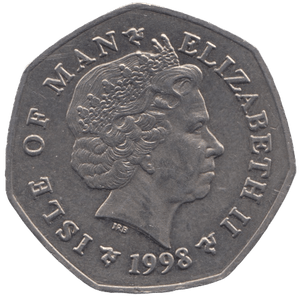 1998 TT FIFTY PENCE ISLE OF MAN - WORLD COINS - Cambridgeshire Coins