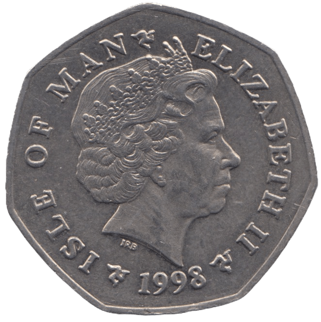1998 TT FIFTY PENCE ISLE OF MAN - WORLD COINS - Cambridgeshire Coins