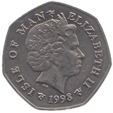 1998 TT FIFTY PENCE ISLE OF MAN - WORLD COINS - Cambridgeshire Coins