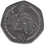 1998 TT FIFTY PENCE ISLE OF MAN - WORLD COINS - Cambridgeshire Coins