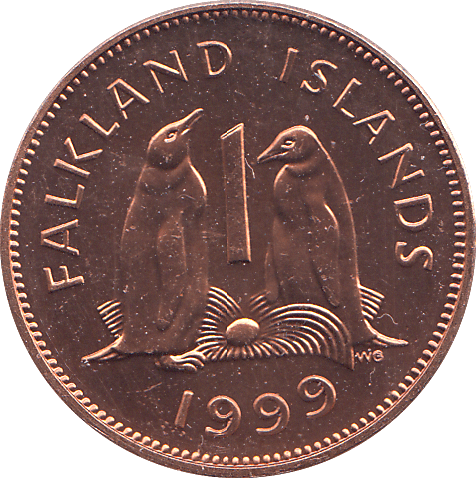 1999 1 PENCE FALKLAND ISLANDS ( BU ) - WORLD COINS - Cambridgeshire Coins