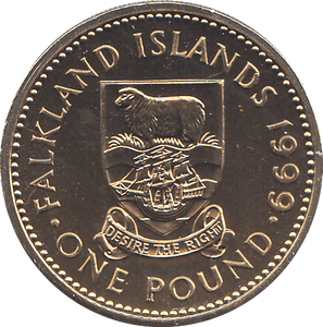 1999 1 POUND FALKLAND ISLANDS ( BU ) - WORLD COINS - Cambridgeshire Coins