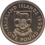 1999 1 POUND FALKLAND ISLANDS ( BU ) - WORLD COINS - Cambridgeshire Coins