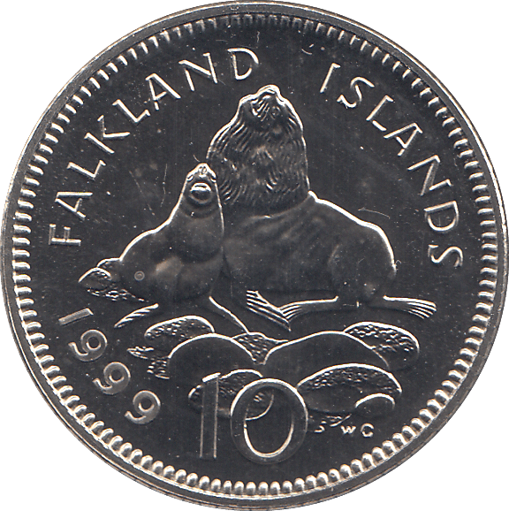 1999 10 PENCE FALKLAND ISLANDS ( BU ) - WORLD COINS - Cambridgeshire Coins