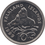 1999 10 PENCE FALKLAND ISLANDS ( BU ) - WORLD COINS - Cambridgeshire Coins