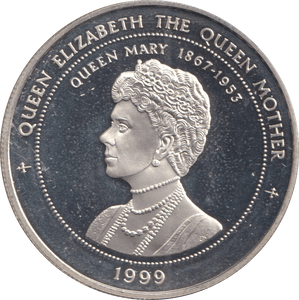 1999 1000 SHILLINGS BANK OF UGANDA QUEEN ELIZABETH AND MOTHER - SILVER WORLD COINS - Cambridgeshire Coins