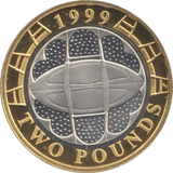 1999 £2 RUGBY WORLD CUP SILVER PROOF - £2 Silver Proof - Cambridgeshire Coins