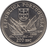 1999 200 ESCUDOS PORTUGAL - WORLD COINS - Cambridgeshire Coins