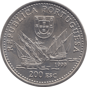1999 200 ESCUDOS PORTUGAL - WORLD COINS - Cambridgeshire Coins
