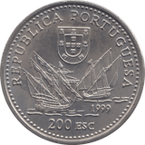 1999 200 ESCUDOS PORTUGAL - WORLD COINS - Cambridgeshire Coins