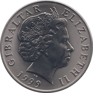 1999 5 POUNDS MILLENIUM TITANIUM COIN ( BU ) - WORLD COINS - Cambridgeshire Coins