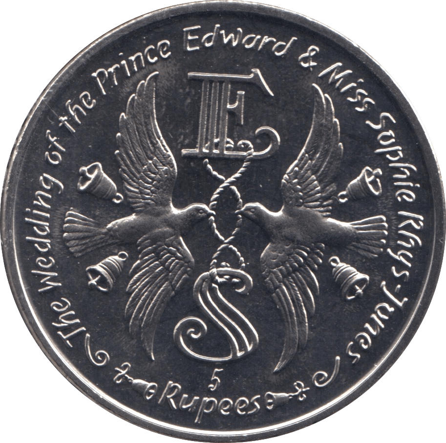 1999 5 RUPEES - WORLD COINS - Cambridgeshire Coins