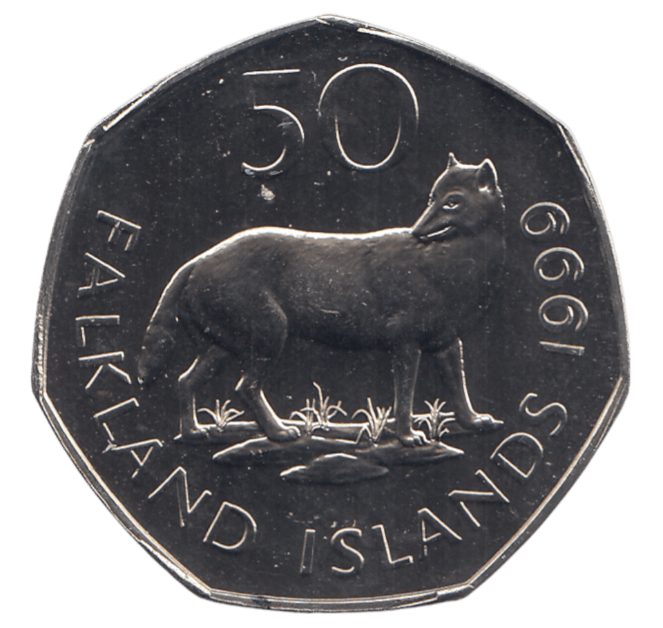 1999 50 PENCE FALKLAND ISLANDS ( BU ) - WORLD COINS - Cambridgeshire Coins