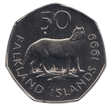 1999 50 PENCE FALKLAND ISLANDS ( BU ) - WORLD COINS - Cambridgeshire Coins