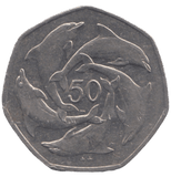 1999 50 PENCE GIBRALTAR - 50P CIRCULATED - Cambridgeshire Coins