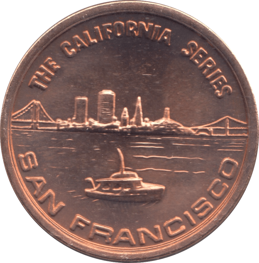 1999 ALCATRAZ "THE ROCK" COPPER COMMEMORATIVE COIN - MEDALS & MEDALLIONS - Cambridgeshire Coins