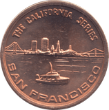 1999 ALCATRAZ "THE ROCK" COPPER COMMEMORATIVE COIN - MEDALS & MEDALLIONS - Cambridgeshire Coins