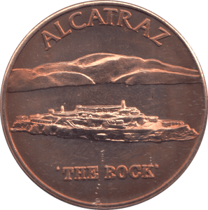 1999 ALCATRAZ "THE ROCK" COPPER COMMEMORATIVE COIN - MEDALS & MEDALLIONS - Cambridgeshire Coins