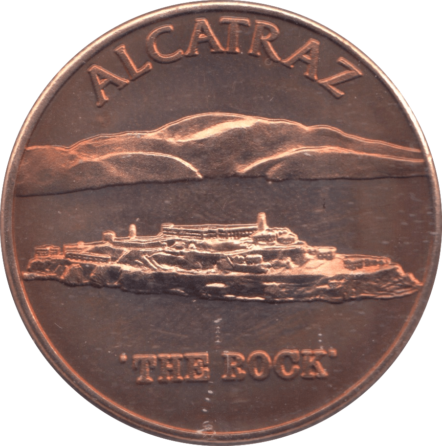 1999 ALCATRAZ "THE ROCK" COPPER COMMEMORATIVE COIN - MEDALS & MEDALLIONS - Cambridgeshire Coins