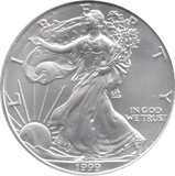 1999 AMERICAN EAGLE SILVER DOLLAR 1 OZ FINE SILVER USA - SILVER WORLD COINS - Cambridgeshire Coins