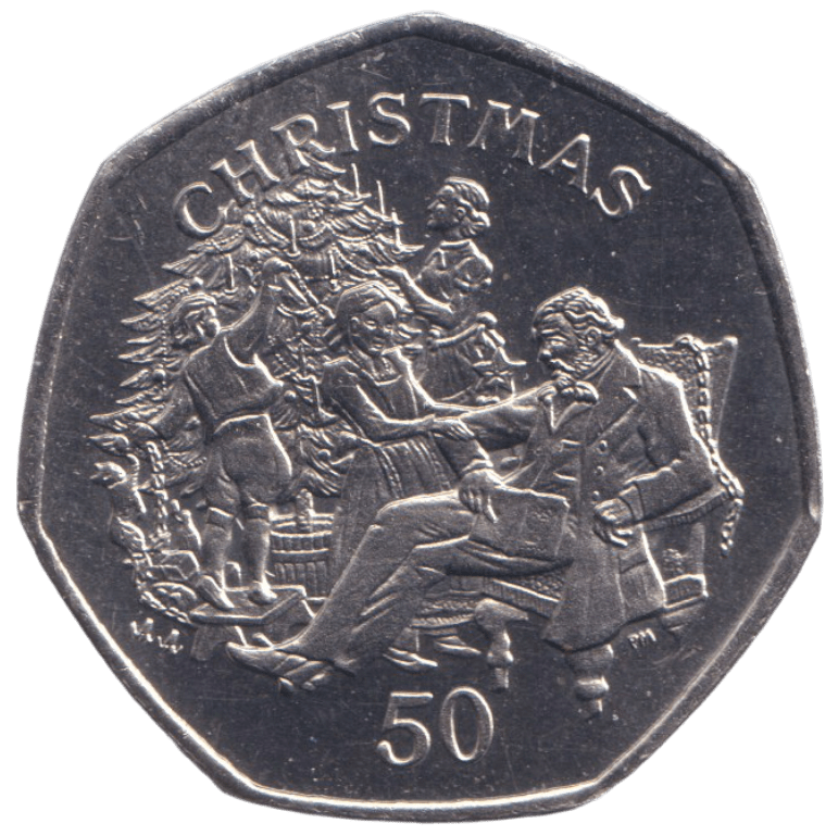 1999 CHRISTMAS 50P VICTORIAN FAMILY ISLE OF MAN ( BUNC ) AA - 50P REGIONAL ISSUES - Cambridgeshire Coins