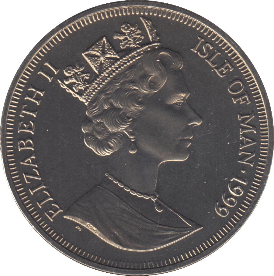 1999 CROWN ISLE OF MAN - WORLD COINS - Cambridgeshire Coins