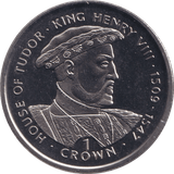 1999 CROWN KING HENRY VIII - WORLD COINS - Cambridgeshire Coins
