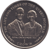 1999 CROWN LIFE AND TIME OF QUEEN MOTHER - WORLD COINS - Cambridgeshire Coins