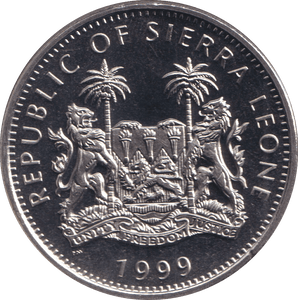 1999 DOLLAR SIERA LEONE - WORLD COINS - Cambridgeshire Coins
