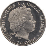 1999 FIVE CROWNS - WORLD COINS - Cambridgeshire Coins