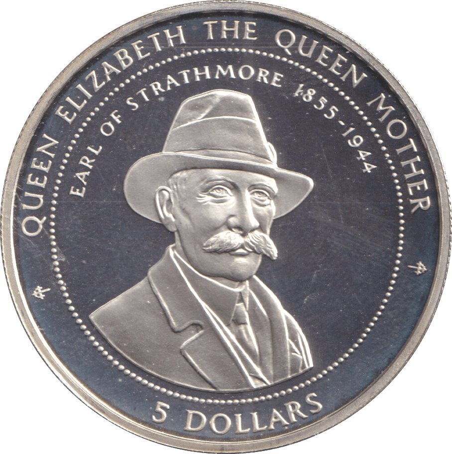 1999 FIVE DOLLARS PITCAIRN ISLANDS LIFE OF QUEEN ELIZABETH AND MOTHER - SILVER WORLD COINS - Cambridgeshire Coins
