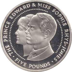 1999 FIVE POUNDS BAILIWICK OF GUERNSEY PRINCE EDWARD AND MISS SOPHIE - SILVER WORLD COINS - Cambridgeshire Coins