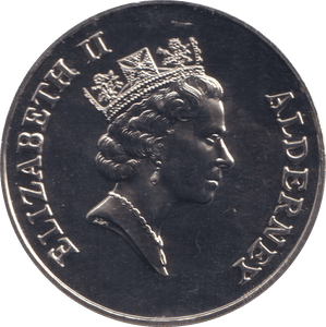 1999 FIVE POUNDS TOTAL ECLIPSE OF THE SUN ALDERNEY - WORLD COINS - Cambridgeshire Coins