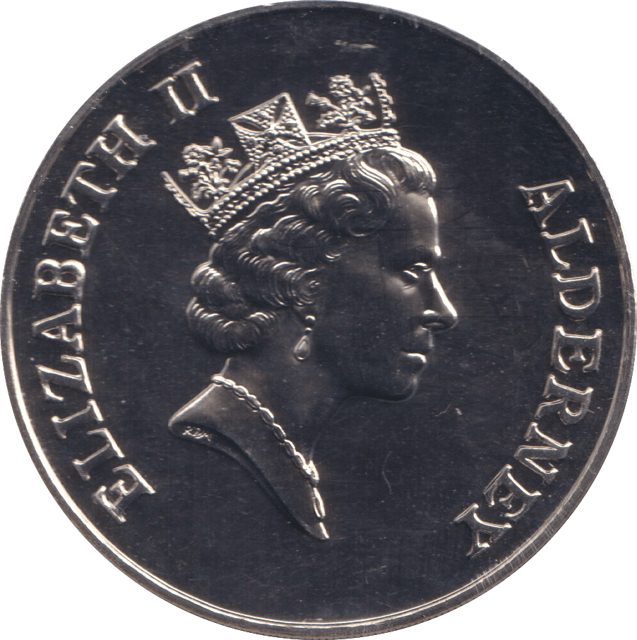 1999 FIVE POUNDS TOTAL ECLIPSE OF THE SUN ALDERNEY - WORLD COINS - Cambridgeshire Coins