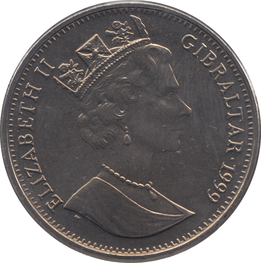 1999 GIBRALTAR ONE CROWN F571 - WORLD COINS - Cambridgeshire Coins