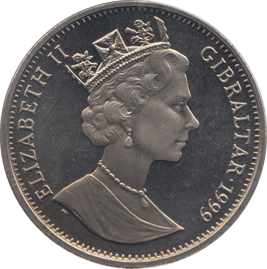 1999 GIBRALTAR ONE CROWN F572 - WORLD COINS - Cambridgeshire Coins