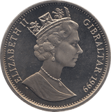 1999 GIBRALTAR ONE CROWN F572 - WORLD COINS - Cambridgeshire Coins