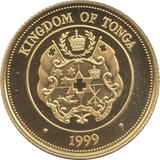 1999 GOLD 20 PROOF PAANGA TONGA - Gold World Coins - Cambridgeshire Coins