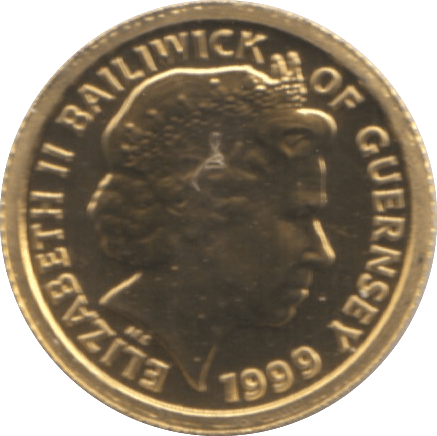 1999 GOLD .999 BRILLIANT UNCIRCULATED £5 GUERNSEY - GOLD WORLD COINS - Cambridgeshire Coins