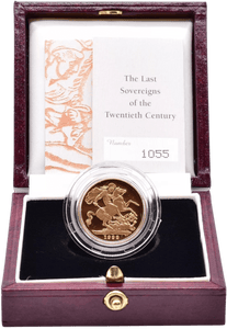 1999 GOLD PROOF SOVEREIGN BOXED - GOLD PROOF SOVEREIGNS - Cambridgeshire Coins