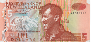 1999 NEW ZEALAND 5 DOLLAR BANKNOTE REF-1743 - WORLD BANKNOTES - Cambridgeshire Coins