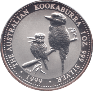 1999 ONE DOLLAR KOOKABURRA SILVER PROOF - SILVER WORLD COINS - Cambridgeshire Coins