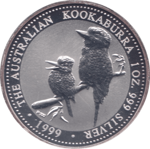 1999 ONE DOLLAR KOOKABURRA SILVER PROOF - SILVER WORLD COINS - Cambridgeshire Coins