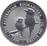 1999 ONE DOLLAR KOOKABURRA SILVER PROOF - SILVER WORLD COINS - Cambridgeshire Coins