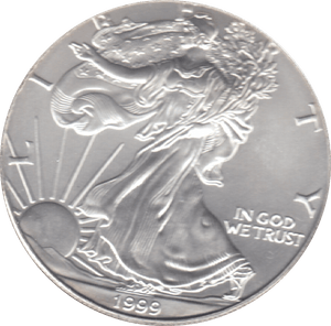 1999 ONE DOLLAR SILVER PROOF USA - SILVER WORLD COINS - Cambridgeshire Coins