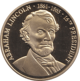 1999 PROOF MEDALLION ABRAHAM LINCOLN USA - WORLD COINS - Cambridgeshire Coins