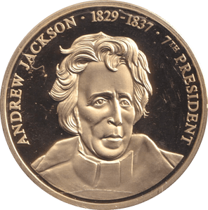 1999 PROOF MEDALLION ANDREW JACKSON USA - WORLD COINS - Cambridgeshire Coins