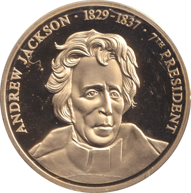 1999 PROOF MEDALLION ANDREW JACKSON USA - WORLD COINS - Cambridgeshire Coins